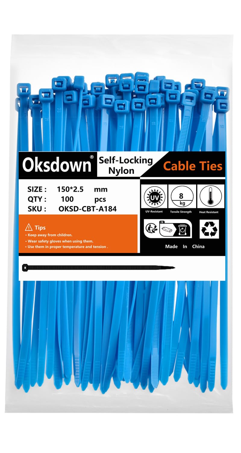 100 Pack Black Plastic Cable Ties 300mm×3.6mm Heavy Duty Strong Nylon Premium Self Locking 12 inch/30 cm Long Zip Tie Wraps