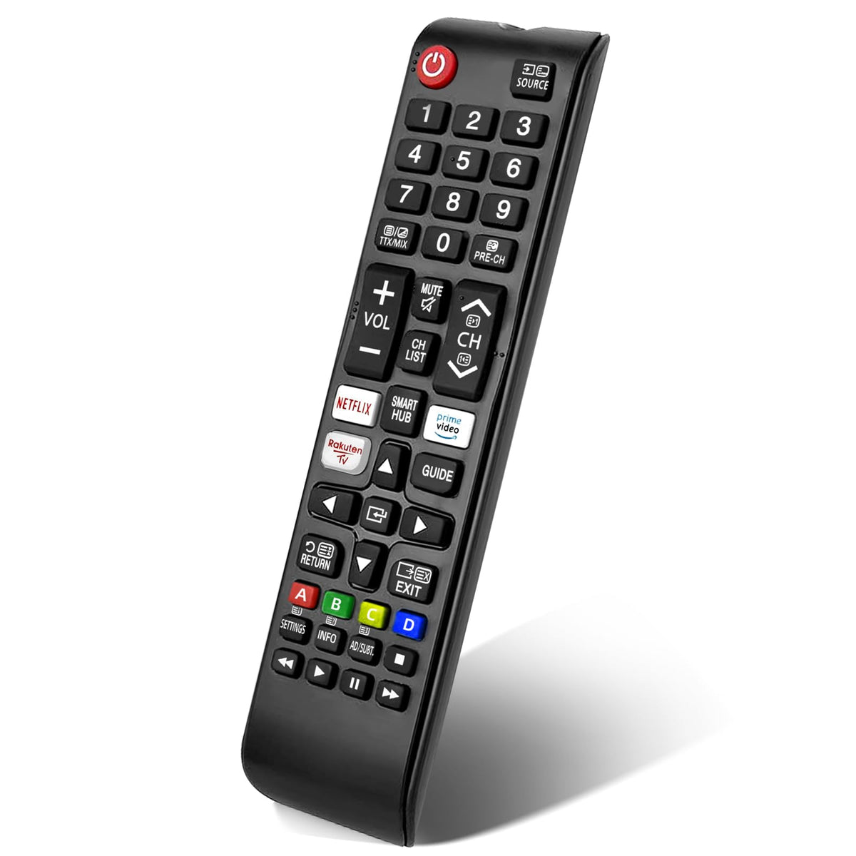 2 Pack Universal Remote for Samsung TV Remote Control with Prime Video, Netflix, Rakute TV Button, Samsung Remote Controls for Smart TV LCD UHD LED Hdtv QLED 3D 4K 8K TVs All