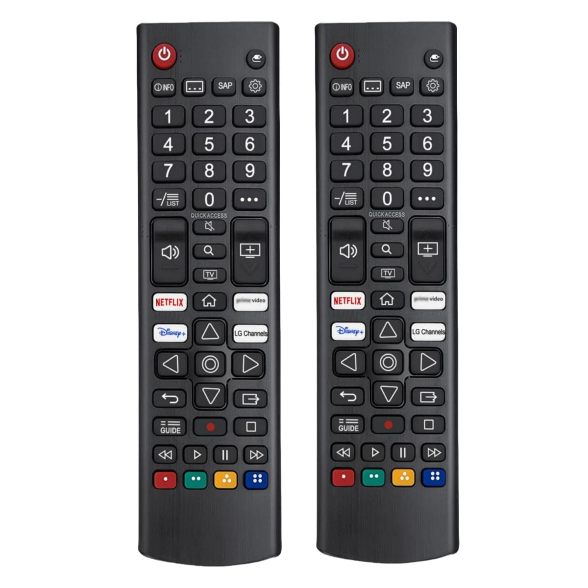 2 Pack Universal Remote for Samsung TV Remote Control with Prime Video, Netflix, Rakute TV Button, Samsung Remote Controls for Smart TV LCD UHD LED Hdtv QLED 3D 4K 8K TVs All