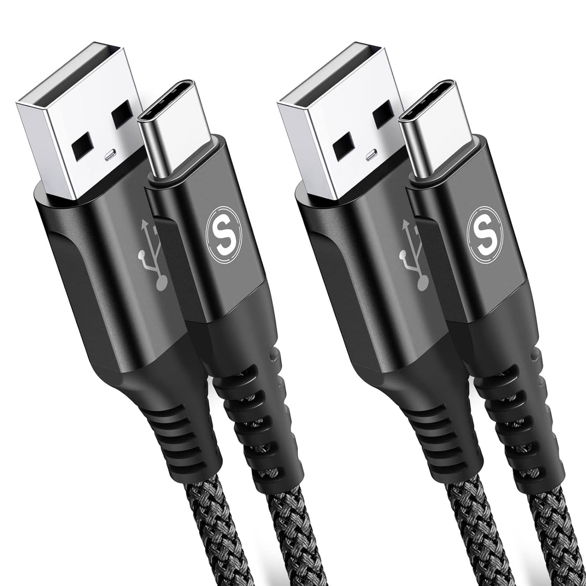 2-Pack 1M USB C Cable 3.1A Fast Car Charger Cable Compatible for iPhone 17 air 16 15 Plus Pro Max, Samsung Flip/Fold 7 6 5 4 3 S26 S25 S24 S10 S20 S21 S22 S23 A16/15/14/13/12 A35/A34 A56/55/54, Pixel