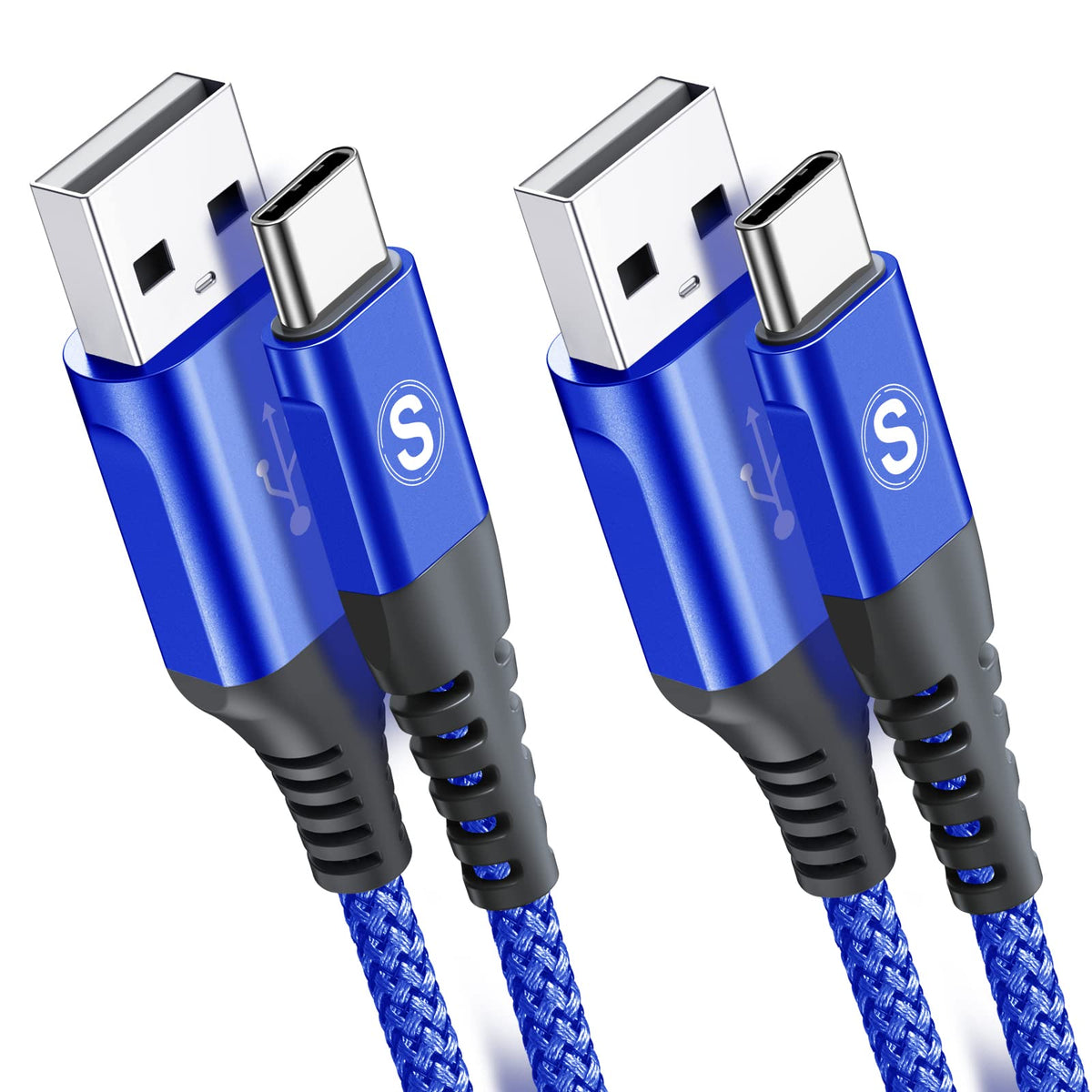 2-Pack 1M USB C Cable 3.1A Fast Car Charger Cable Compatible for iPhone 17 air 16 15 Plus Pro Max, Samsung Flip/Fold 7 6 5 4 3 S26 S25 S24 S10 S20 S21 S22 S23 A16/15/14/13/12 A35/A34 A56/55/54, Pixel