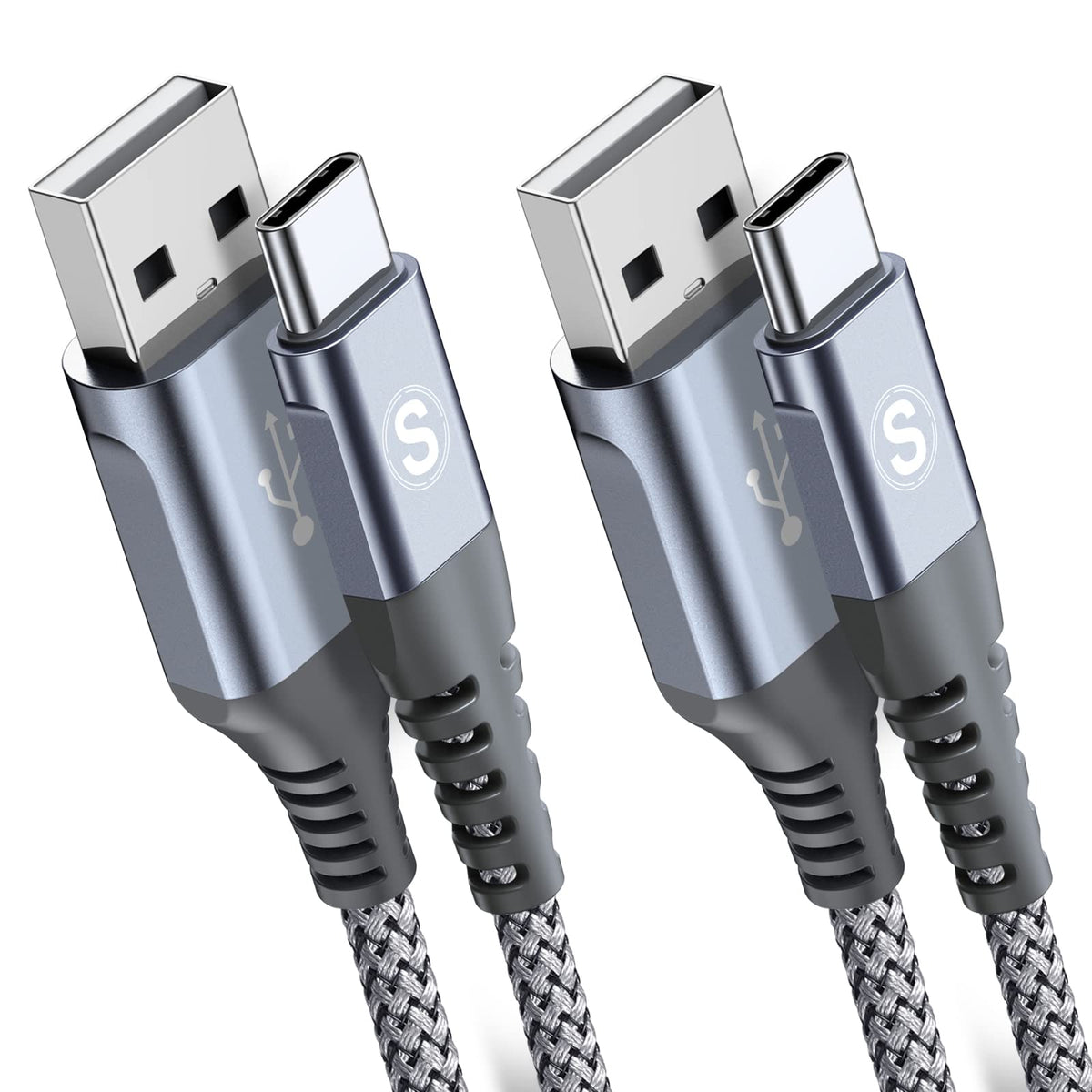 2-Pack 1M USB C Cable 3.1A Fast Car Charger Cable Compatible for iPhone 17 air 16 15 Plus Pro Max, Samsung Flip/Fold 7 6 5 4 3 S26 S25 S24 S10 S20 S21 S22 S23 A16/15/14/13/12 A35/A34 A56/55/54, Pixel