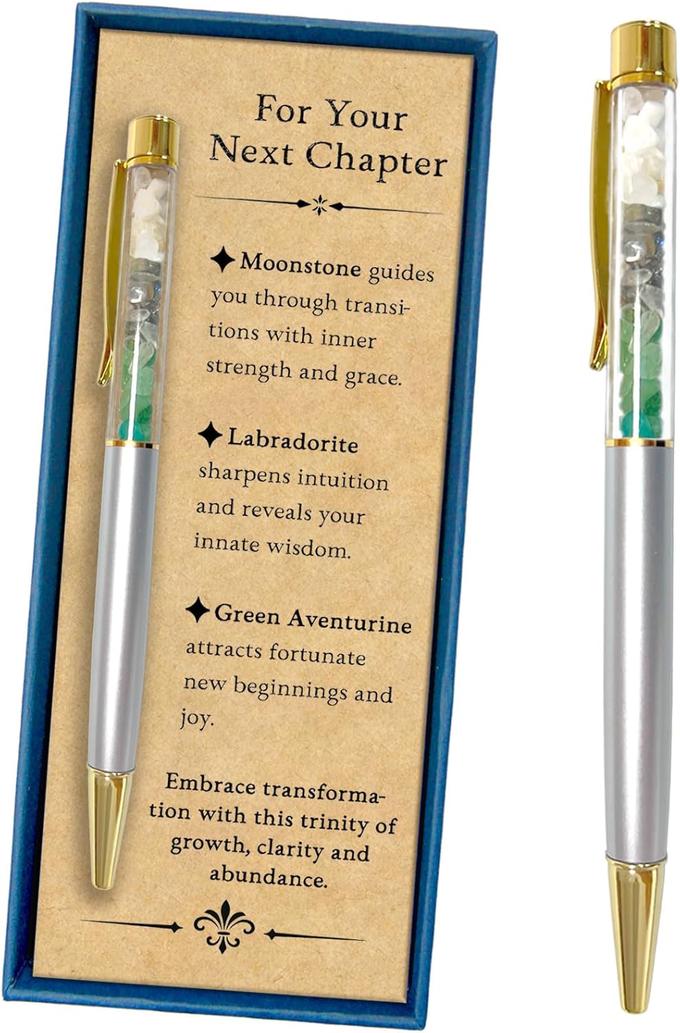 1st Day Crystal Pen for Women, First Day of School Encouragement with Message Card, New Beginnings Keepsake, Inspirational Present for Student Teacher Friend Coworker (1st Day)