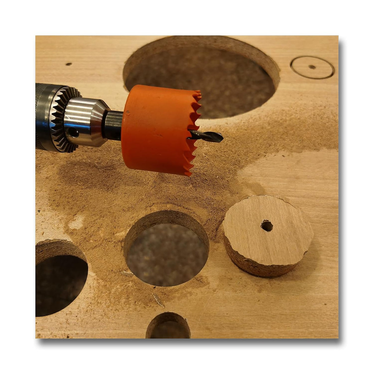 1-5/8 inch Hole Saw for Wood, Metal, Plastic & Drywall, with Arbor
