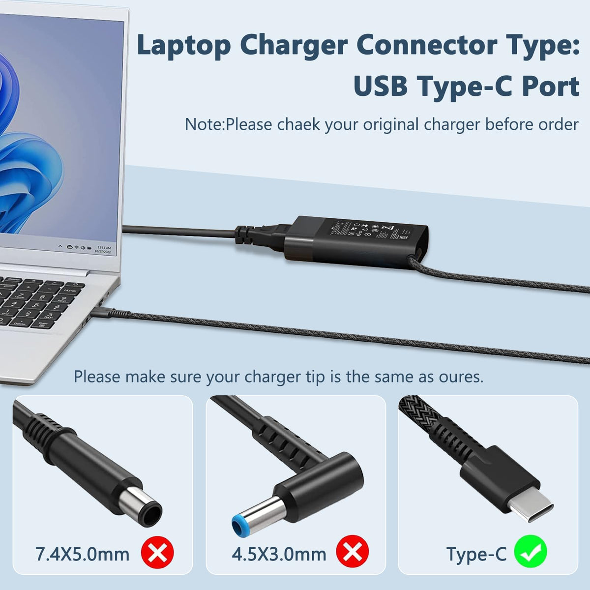 100W USB C Super Fast Charger,Laptop Charger Compatible with Mac Book Pro/Air,Pro 16,15,14,13 inch, iPad Pro and all USB C devices, Type C 2M Cable