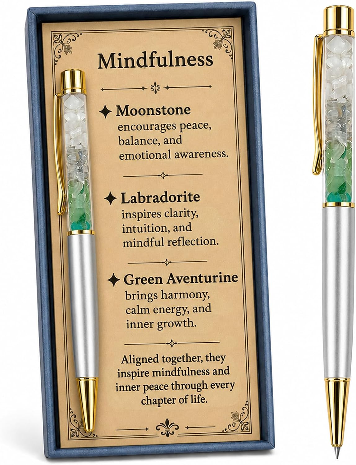 1st Day Crystal Pen for Women, First Day of School Encouragement with Message Card, New Beginnings Keepsake, Inspirational Present for Student Teacher Friend Coworker (1st Day)