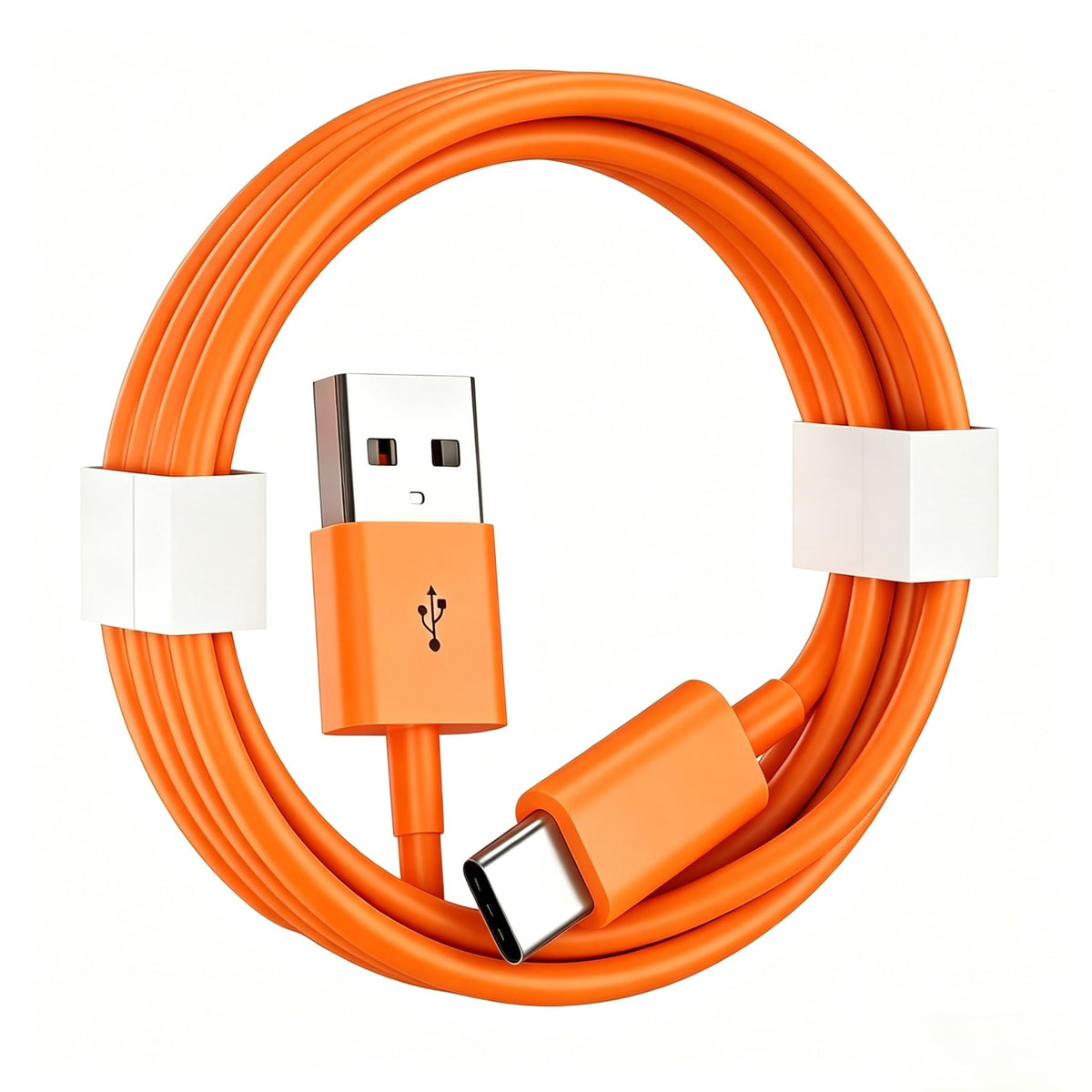 0.5M Orange USB A to USB C Cable Compatible for IPhone 18/17/16/15 Car Carplay Charger Cable, Type-C Cord for IPhone 18/17/16/15 Pro Max, Plus, Air, 18E/17E/16E Charging Cord, Charging Power Cable