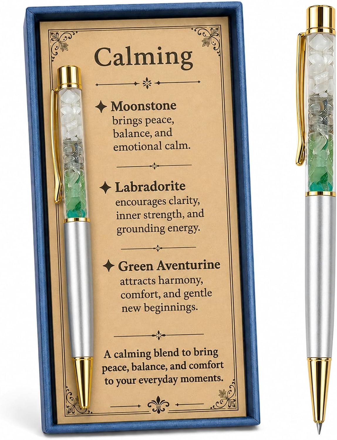 1st Day Crystal Pen for Women, First Day of School Encouragement with Message Card, New Beginnings Keepsake, Inspirational Present for Student Teacher Friend Coworker (1st Day)
