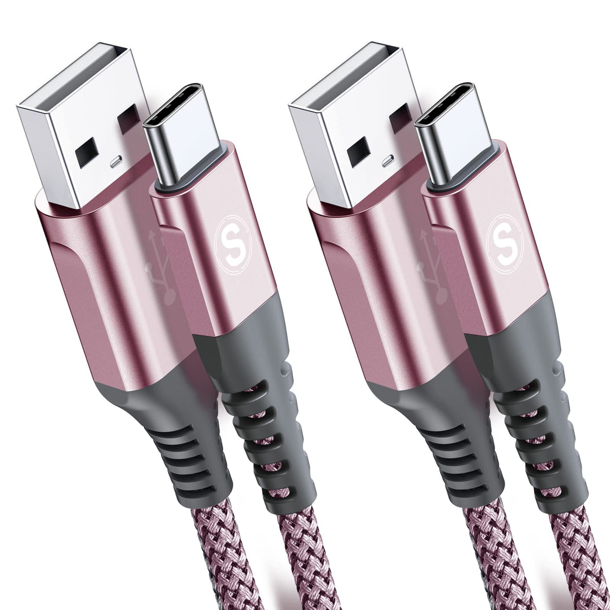 2-Pack 1M USB C Cable 3.1A Fast Car Charger Cable Compatible for iPhone 17 air 16 15 Plus Pro Max, Samsung Flip/Fold 7 6 5 4 3 S26 S25 S24 S10 S20 S21 S22 S23 A16/15/14/13/12 A35/A34 A56/55/54, Pixel