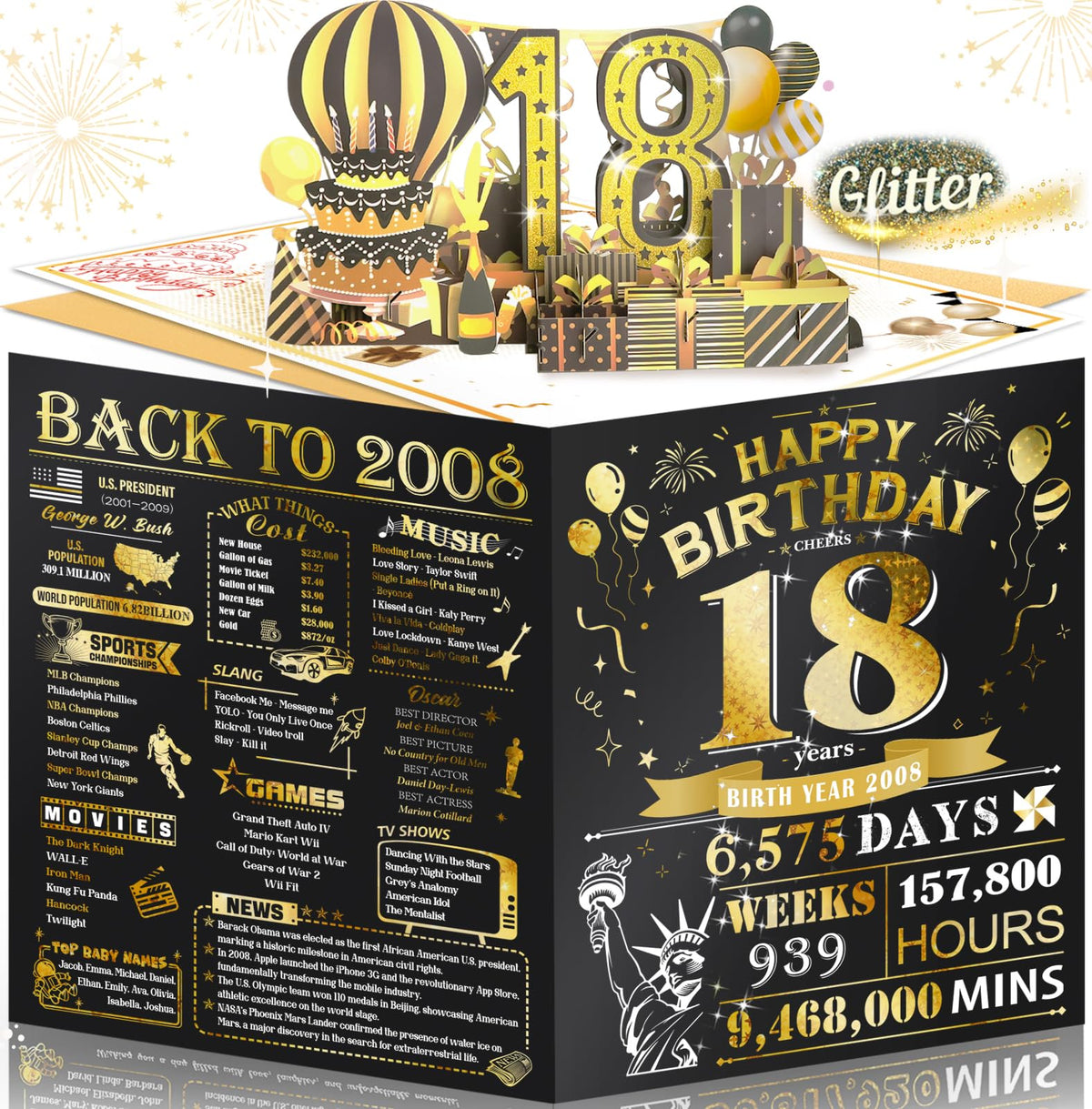 25th Birthday Card for Women Her, Large 3D Pop Up 25th Birthday cards for Girlfriend Wife, Happy 25 Year Old Birthday Decorations for Daughter, Granddaughter Funny Birthday Gifts, Back to 2001, Pink