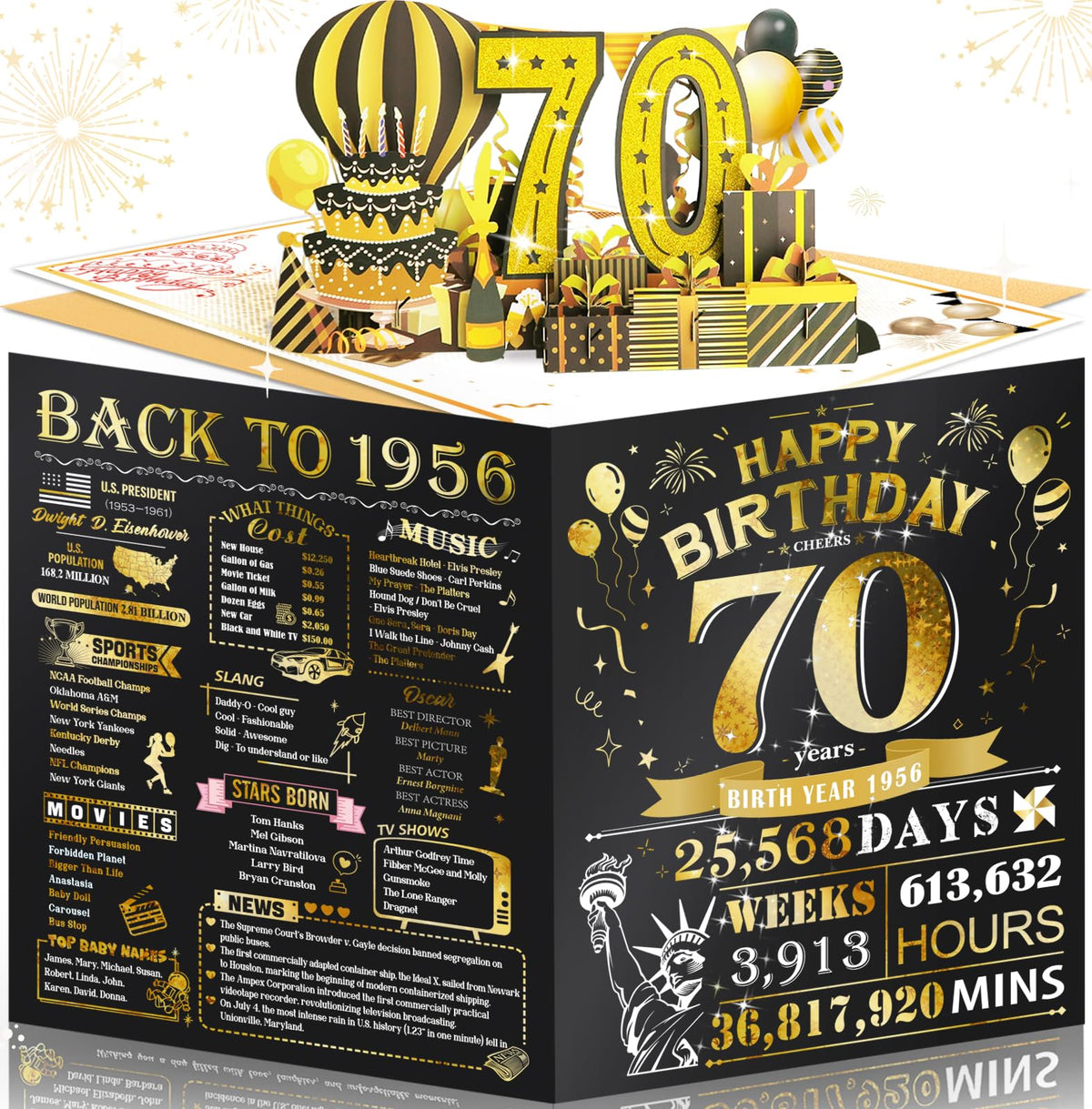 25th Birthday Card for Women Her, Large 3D Pop Up 25th Birthday cards for Girlfriend Wife, Happy 25 Year Old Birthday Decorations for Daughter, Granddaughter Funny Birthday Gifts, Back to 2001, Pink