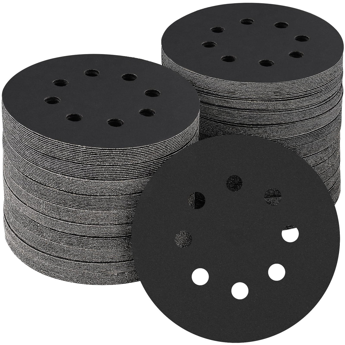 100PCS 5 Inch Sanding Discs 80 Grit Sandpaper for Orbital Sander