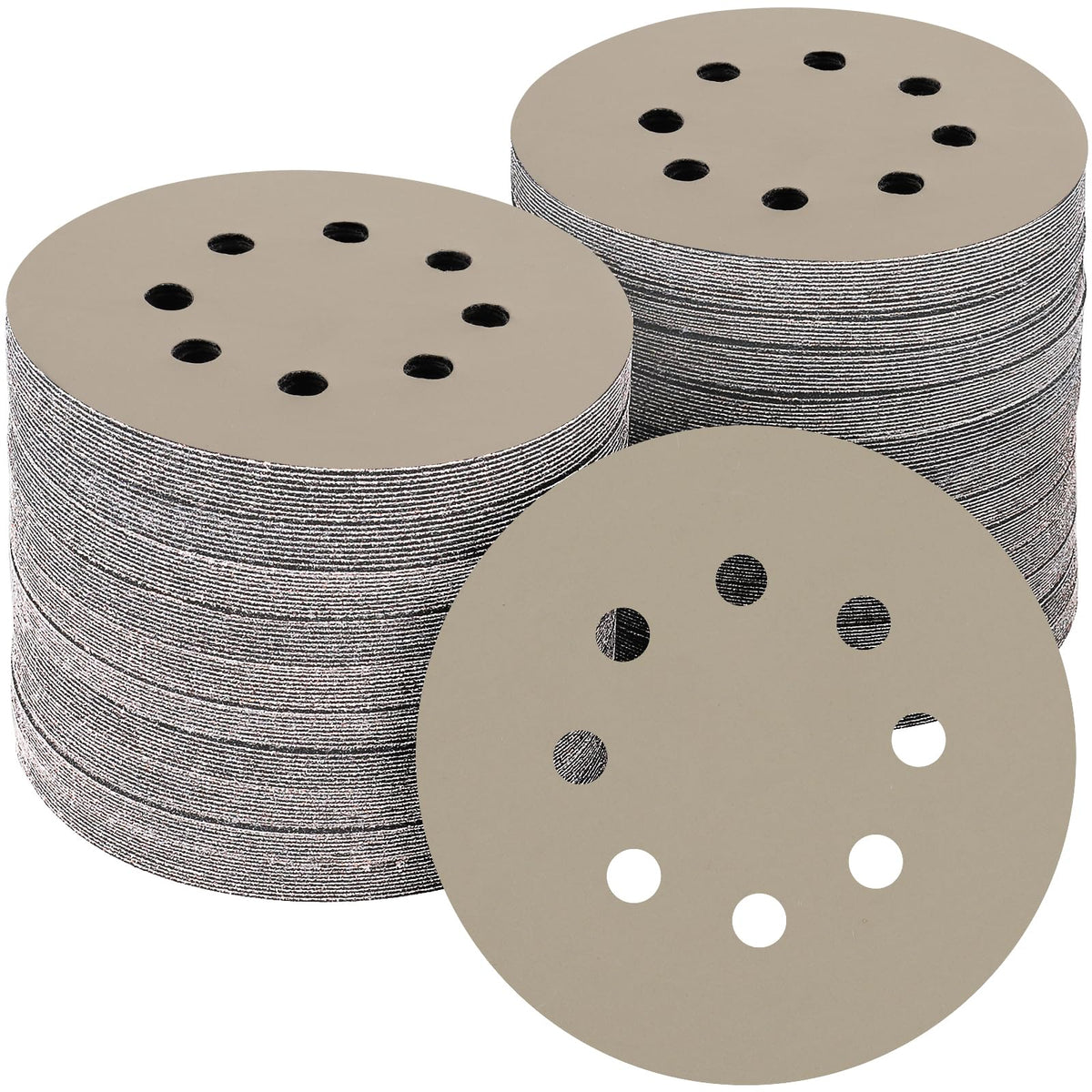 100PCS 5 Inch Sanding Discs 80 Grit Sandpaper for Orbital Sander
