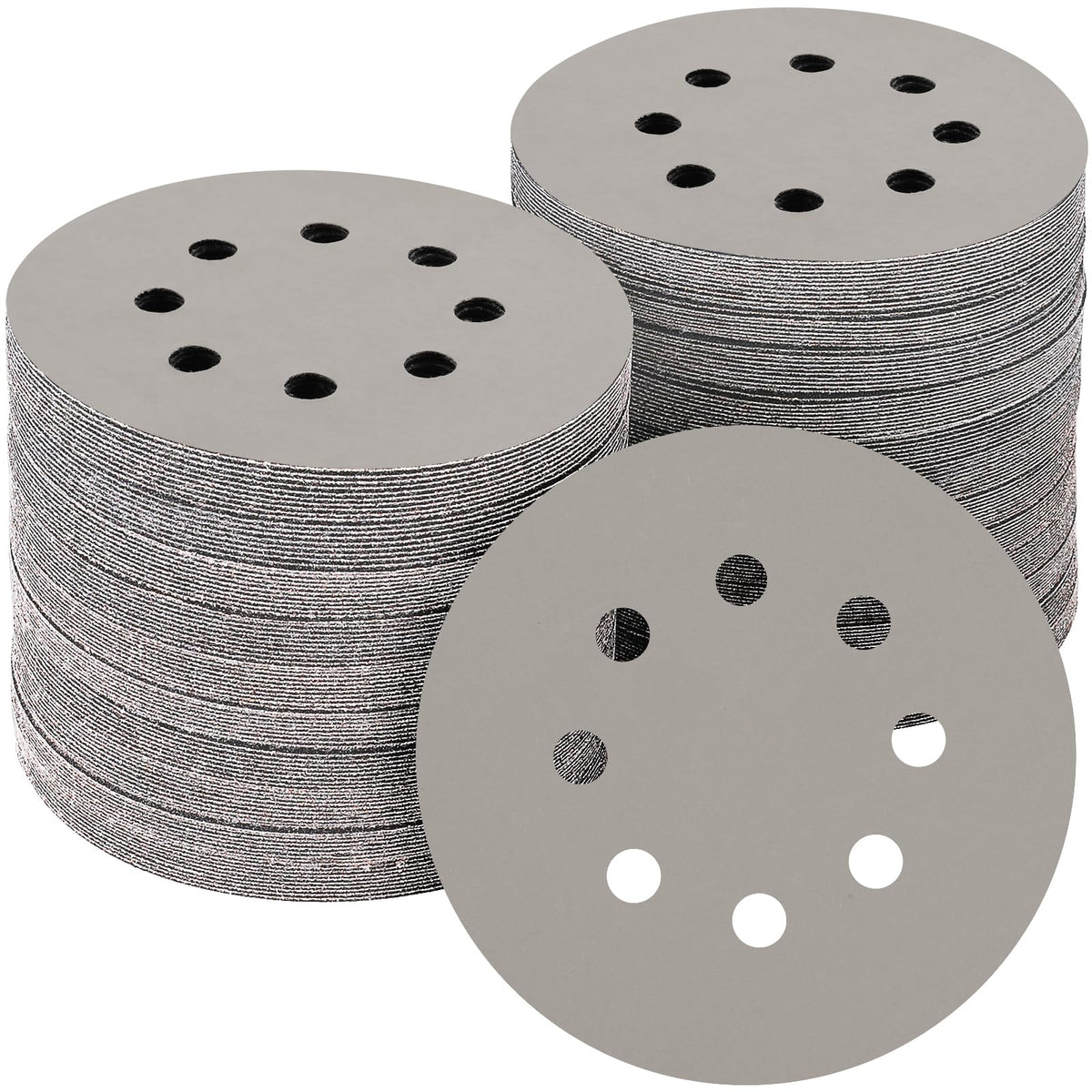 100PCS 5 Inch Sanding Discs 80 Grit Sandpaper for Orbital Sander