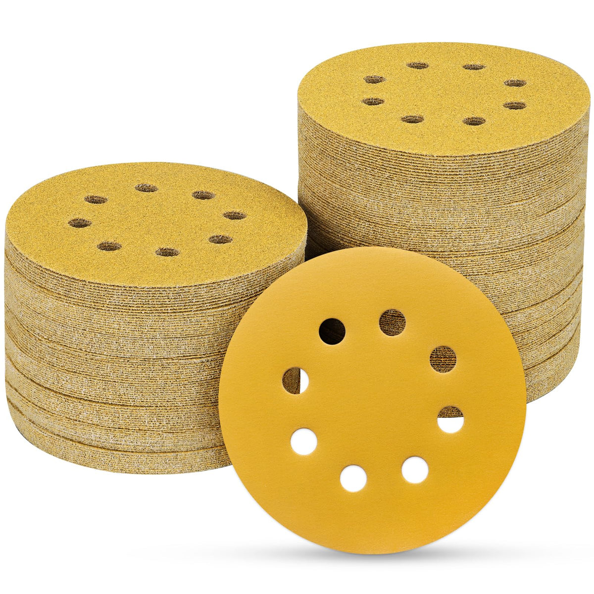 100PCS 5 Inch Sanding Discs 80 Grit Sandpaper for Orbital Sander