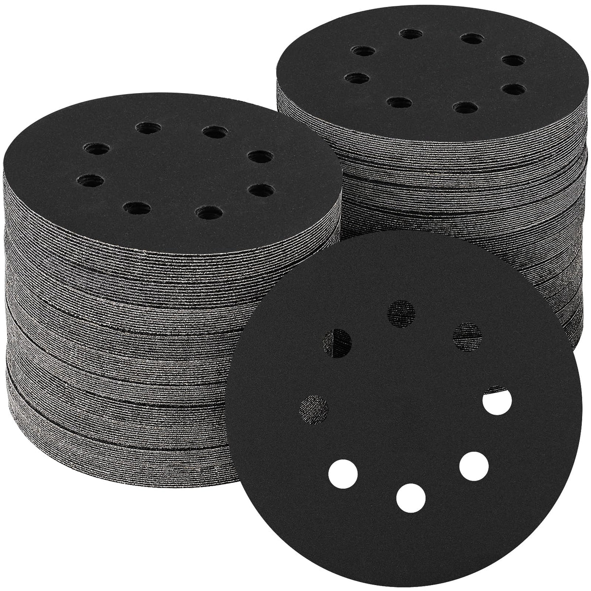 100PCS 5 Inch Sanding Discs 80 Grit Sandpaper for Orbital Sander