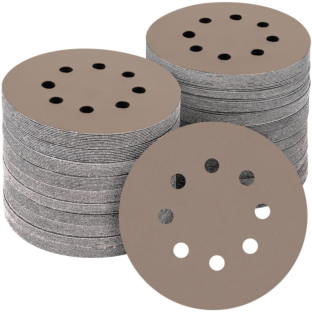 100PCS 5 Inch Sanding Discs 80 Grit Sandpaper for Orbital Sander