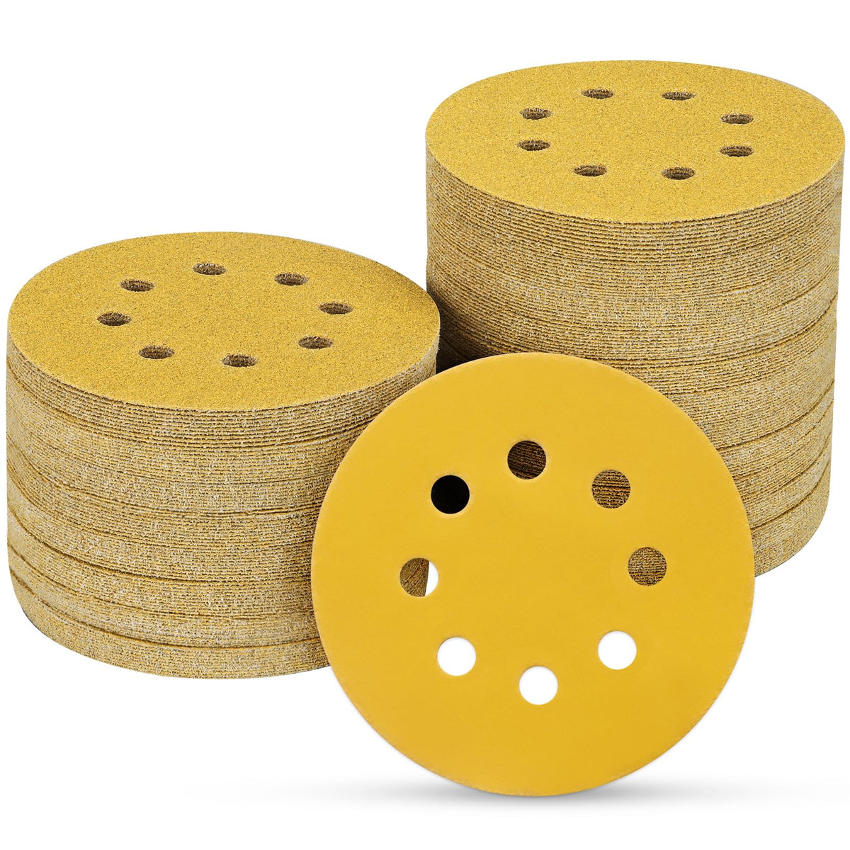 100PCS 5 Inch Sanding Discs 80 Grit Sandpaper for Orbital Sander