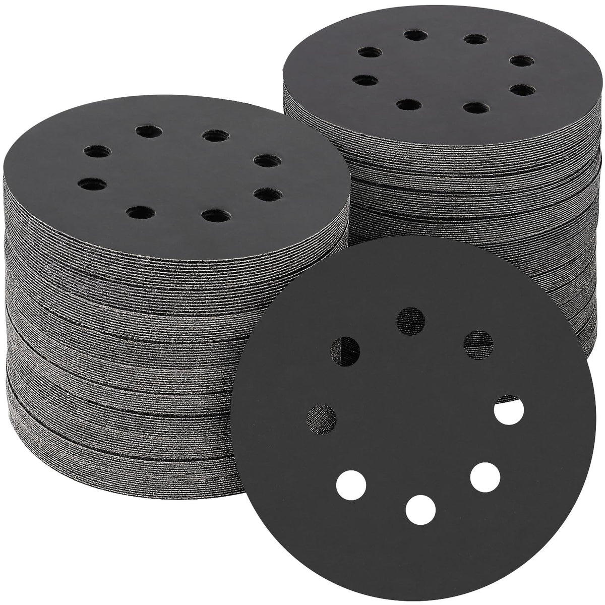 100PCS 5 Inch Sanding Discs 80 Grit Sandpaper for Orbital Sander