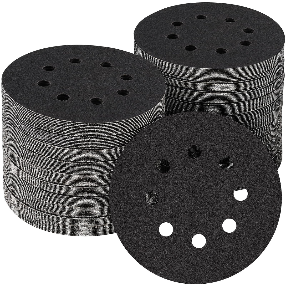 100PCS 5 Inch Sanding Discs 80 Grit Sandpaper for Orbital Sander